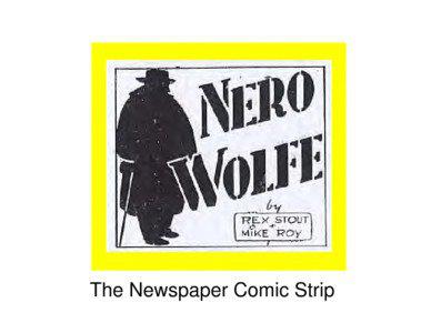 The Wolfe Pack -- Nero Wolfe Comics