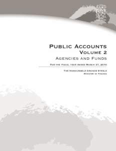 2010 Public Accounts Vol 1 cover
