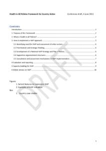 Health policy / Health promotion / Public health / Global health / Health impact assessment / Social determinants of health / Health equity / Capacity building / Health human resources / Health / Health economics / Medicine