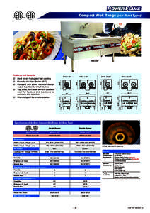 Compact Wok Range (Air Blast Type)  WRHA-2-GET 35.8”