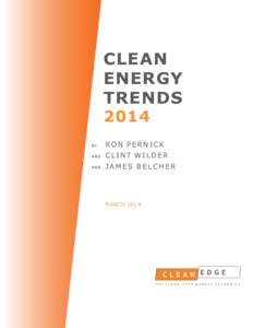 CLEAN ENERGY TRENDS 2014 BY