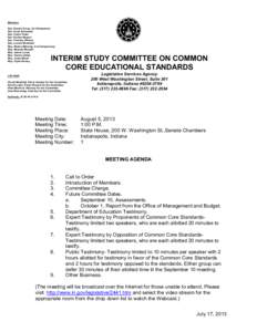 Members Sen. Dennis Kruse, Co-Chairperson Sen. Scott Schneider Sen. Carlin Yoder Sen. Earline Rogers Sen. Timothy Skinner