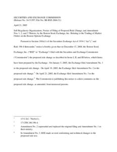 Stock market / Finance / Mathematical finance / Order / United States Securities and Exchange Commission / Algorithmic trading / Boston Options Exchange / Securities Exchange Act / Financial markets / Financial economics / Investment