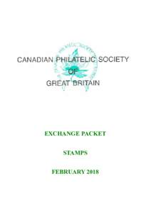 EXCHANGE PACKET STAMPS FEBRUARY 2018 