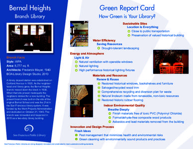 Bernal Heights Branch - Green Report Card - SFPL.org