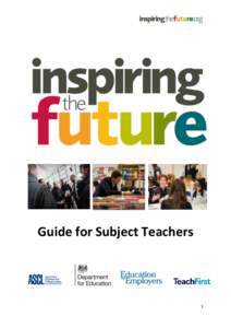 Guide for Subject Teachers  1 Foreword Our world is changing beyond recognition, at a pace unmatched by