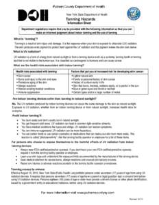 Microsoft Word - Tanning Hazards Information Sheet WORD doc