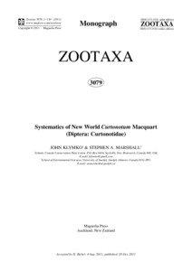 Systematics of New World Curtonotum Macquart (Diptera: Curtonotidae)