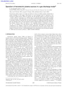 Astrophysics / Plasma / Electric discharge in gases / Field electron emission / Pressure measurement / Electron / Electric current / Plasma-enhanced chemical vapor deposition / Microplasma / Physics / Plasma physics / Vacuum