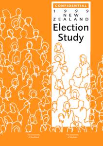 1999 NEW ZEALAND ELECTION STUDY  CONFIDENTIALHOW TO FILL OUT THIS QUESTIONNAIRE