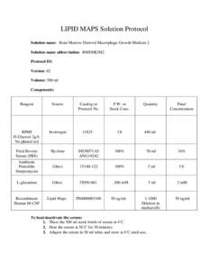 Microsoft Word - LIPID MAPS Solution Protocol for Bone Marrow Derived Macrophage Growth Medium 2 version[removed]doc