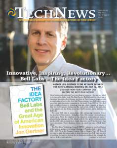 www.njtc.org May 2012 Vol. 16 Issue 4 $3.50  The Business Behind the Technology Sectors of New Jersey