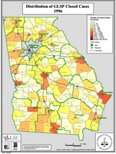 Distribution of GLSP Closed Cases 1996 Fannin Dalton #