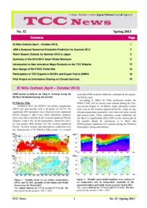 No. 32  Spring 2013 Contents  Page