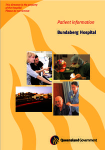 Patient Information Guide - Bundaberg Hospital