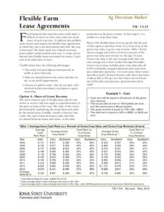 Ag Decision Maker  Flexible Farm Lease Agreements  File C2-21