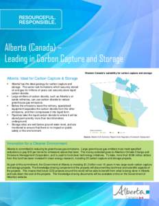 Alberta Canada Carbon Capture and Storage