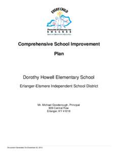 Comprehensive School Improvement Plan