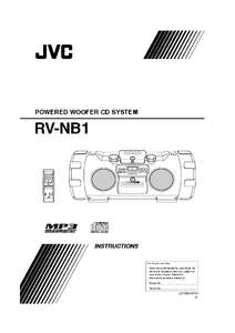 RV-NB1[J]fff.book Page 1 Monday, August 23, 2004 2:28 PM  POWERED WOOFER CD SYSTEM