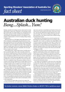 Australian duck hunting: Bang...Splash...Yum!