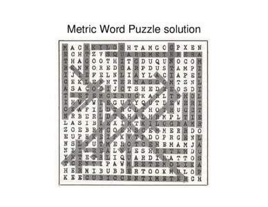 Microsoft PowerPoint - Metric_Word_Puzzle.ppt