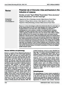 Journal of Medical Microbiology (2012), 61, 1504–1510  Review DOIjmm