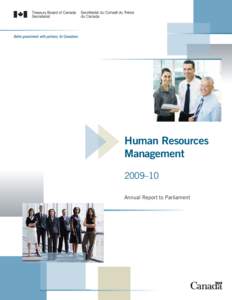 Human Resources Management 2009–10 Annual Report to Parliament  Annual Report to Parliament