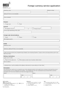 Reset Form  Foreign currency service application Banking for the ExxonMobil Community