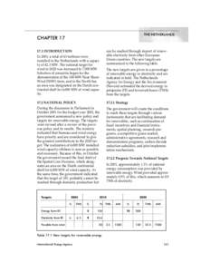 THE NETHERLANDS  CHAPTER[removed]INTRODUCTION  can be reached through import of renewable electricity form other European