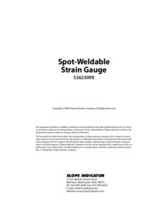 VW Spot-Weldable Strain Gauge Manual