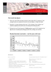 Road Fatalities Australia Monthly Bulletin - March 2006