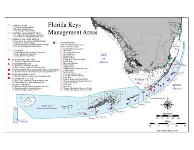 Florida Keys Management Areas NATIONAL PARK 1- Everglades National Park 2- Biscayne National Park