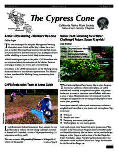 Volume 39, No 4	  www.cruzcnps.org July-August 2014