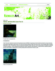 FEB 13, 2014  Review: Jeff Britton/Bert Green Fine Art Michigan Avenue, Painting  “Drunken Devil,” oil on panel, 2013