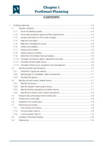 Chapter 1 Fert$mart Planning CONTENTS 1  Fert$mart planning ......................................................................................................................1-2