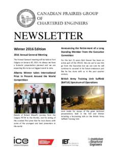    NEWSLETTER    Announcing the Retirement of a Long 