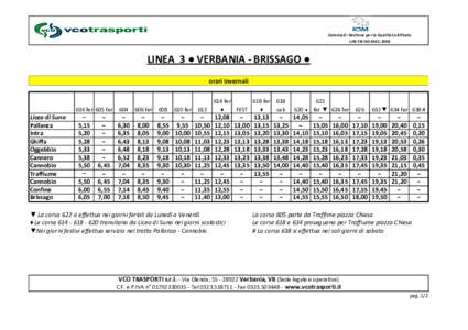 LINEA 3 VERBANIA-BRISSAGO