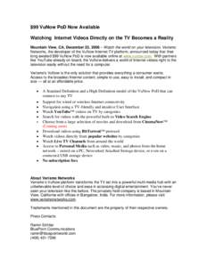 Microsoft Word[removed]VuNow Available FINAL