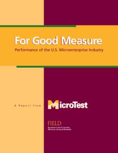 Poverty / Community development / Aspen Institute / Microfinance / Performance measurement / Socioeconomics / Politics / Structure / Development / Disability / Micro-enterprise