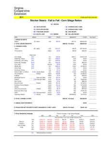 Stocker Steers - Fall to Fall - Silage Ration.xls