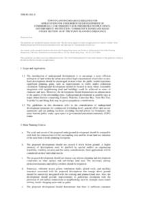 TPB PG-NO. 8 TOWN PLANNING BOARD GUIDELINES FOR APPLICATION FOR UNDERGROUND DEVELOPMENT OF COMMERCIAL / CAR PARKING FACILITIES BENEATH OPEN SPACE, GOVERNMENT / INSTITUTION / COMMUNITY ZONES AND ROAD UNDER SECTION 16 OF T