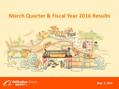 March Quarter & Fiscal Year 2016 Results  May 5, 2016 Disclaimer This presentation contains forward-looking statements. These statements are made under the “safe harbor” provisions of the U.S.