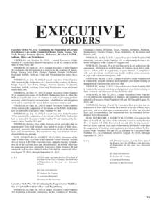 EXECUTIV E ORDERS Executive Order No. 112: Continuing the Suspension of Certain Provisions of Law in the Counties of Bronx, Kings, Nassau, New York, Orange, Putnam, Queens, Richmond, Rockland, Suffolk,