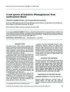 Blackwell Science, LtdOxford, UKBOJBotanical Journal of the Linnean Society0024-4074The Linnean Society of London, 2005? [removed]