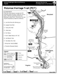 Transportation in Arlington County /  Virginia / Mount Vernon Trail / Potomac Heritage Trail / George Washington Memorial Parkway / Theodore Roosevelt Island / Theodore Roosevelt / Roosevelt / Potomac River / Gulf Branch / Geography of the United States / Virginia / United States