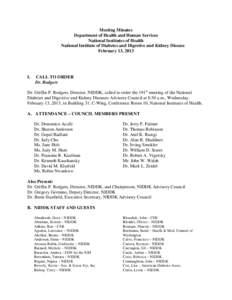 National Institute of Diabetes and Digestive and Kidney Diseases / Medical research / Kidney diseases / Syndromes / Nephrotic syndrome / Diabetes mellitus type 1 / Interstitial cystitis / NIDDK Office of Technology Transfer and Development / Hematologic Diseases Information Service / Health / Medicine / National Institutes of Health