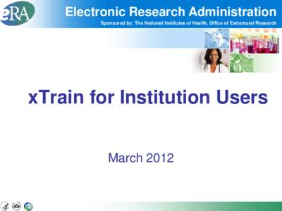 xTrain for Institution Users - March 2012