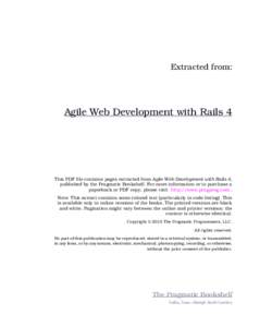 Agile Web Development with Rails 4