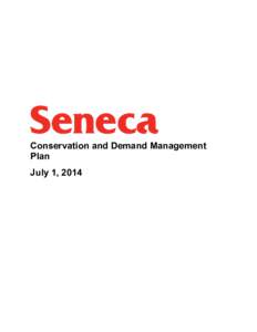 Conservation and Demand Management Plan July 1, 2014 Version Control Date