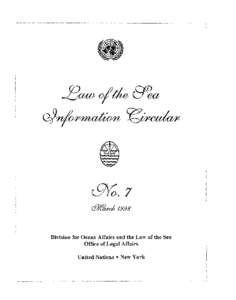 Division fcas Ocean Affairs and the Law of the Sea Ofice of Legal Affairs United Nations New York